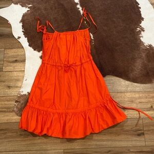 Chianti & Parker orange mini sun dress